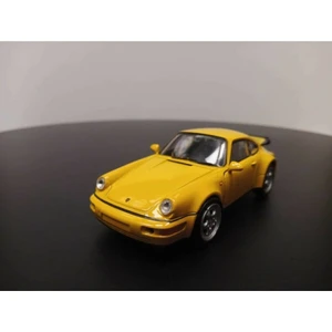1:36 Porsche 911 Turbo Diecast Çek Bırak Model Araba (Sarı)