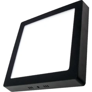 18w S.Ü. Beyaz Kare Led Panel Armatür (Siyah Kasa)