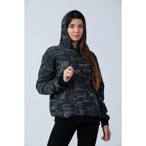 Alexander Gardi Kamuflaj Desenli Kapüşonlu Sweatshirt (E21-72100)