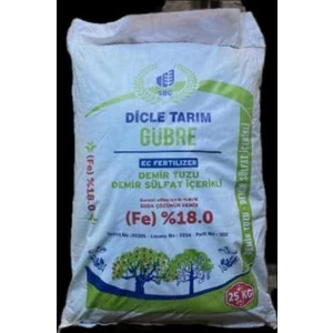 Akhenaton Sbç Gübre Demir Sülfat (Kara Boya) 25 kg