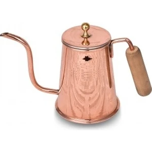 Turna Bakır Kahveevi Demlik Düz Kırmızı TURNA4813-1