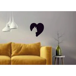 Numa Concept Cat Love Mdf Duvar Dekorasyon Lazer Kesim 44x37 Cm