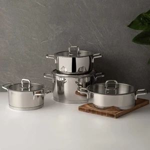 Silver Trend 8 Parça Çelik Tencere Seti