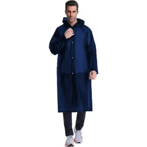 Dream Plus Unisex Lacivert Eva Kumaş Su Rüzgar Geçirmez Yağmurluk