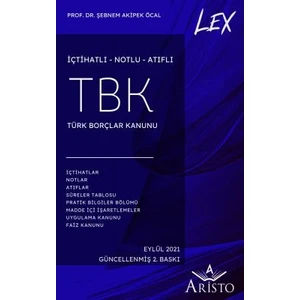 Lex Türk Borçlar Kanunu (TBK) - Şebnem Akipek Öcal