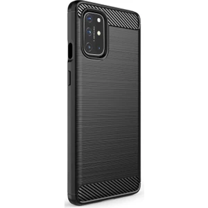 Oneplus 9r Brushed Carbon Fiber Silikon Tpu Kılıf - Siyah