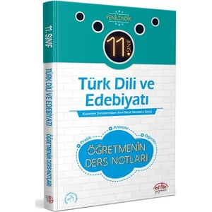 Editör Yayınları 11. Sınıf Türk Dili ve Edebiyatı Öğretmenin Ders Notları