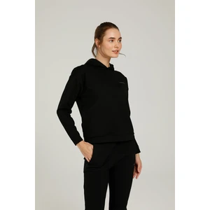 SN80 Basic Hoodie 1pr Siyah Kadın Kapüşonlu Sweatshirt