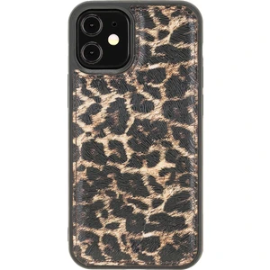 Apple iPhone 12 Mini Lucca Leopar Deri Telefon Kılıfı