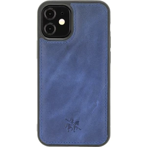 Apple iPhone 12 Mini Lucca Lacivert Deri Telefon Kılıfı
