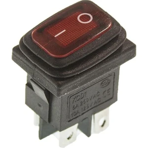Kcd1 Su Geçirmez Işıklı On-Off Anahtar 4 Pin
