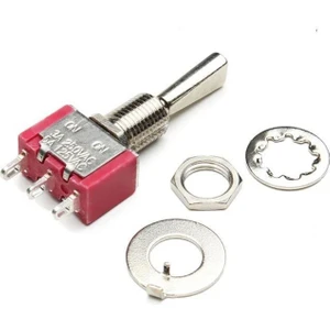 T80-T On-On 3-Pin Yaylı Toggle Switch