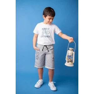 Erkek Çocuk Grimelanj Baskılı Rahat Şort (5-14YAŞ)