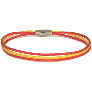 Sarı Kırmızı Aşk 3 Sıralı Ip Bileklik, Özel Tasarım