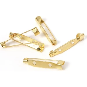 Hedef Bijuteri 25 Adet 2cm Altın Sarısı / Gold Renk Metal Broş Iğnesi