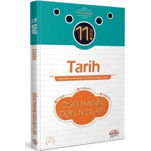 Editör Yayınları 11. Sınıf Tarih Öğretmenin Ders Notları