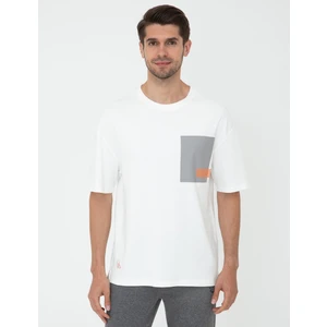 Pierre Cardin Erkek Ekru Oversize Bisiklet Yaka Tişört 50240516-VR019