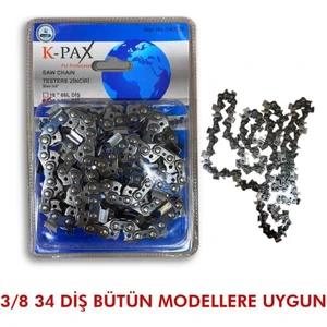 Motorlu Testere Zinciri 3/8 34 Diş
