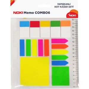 12706 Memo Combo 6 Yapışkanlı Not Kağıdı