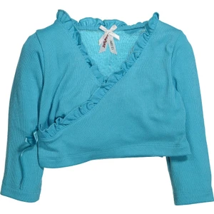 Kız Bebek Fırfırlı Kruvaze Kısa Hırka (3 Ay - 3 Yaş )