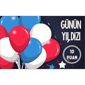 Günün Yıldızı Öğrenci Başarı Kartı 25'li