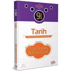 Editör Yayınları 9. Sınıf Tarih Öğretmenin Ders Notları