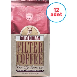 Kurukahveci Mehmet Efendi 12 Adet Colombian Filter Coffee 250gr