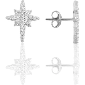 Söğütlü Silver Gümüş  Kutupyıldız Modeli Küpe