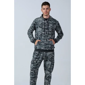 Alexander Gardi Kamuflaj Desenli Kapüşonlu Sweatshirt (E21-72100)