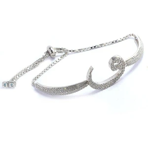 Söğütlü Silver Vav Harfi Asansörlü Bileklik