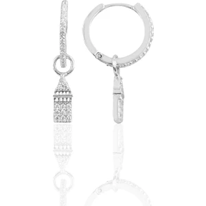 Söğütlü Silver Gümüş Eyfel Halka Küpe