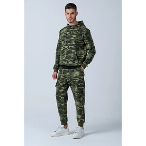 Alexander Gardi Kamuflaj Desenli Kapüşonlu Sweatshirt (E21-72100)