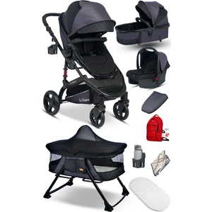 Baby Home 9 In 1 Set Baby Home 946 Single-To Travel Sistem Bebek Arabası ve 510 Lulla-Go Anne Yanı Bebek Sepeti Beşik