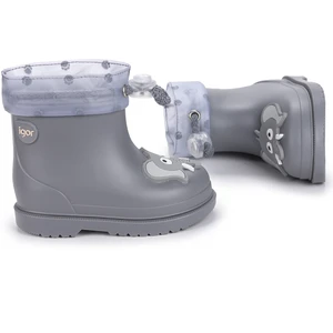 İGOR W10242 Bimbi Elefante Erkek/kız Çocuk Su Geçirmez Yağmur Kar Çizmesi Gri