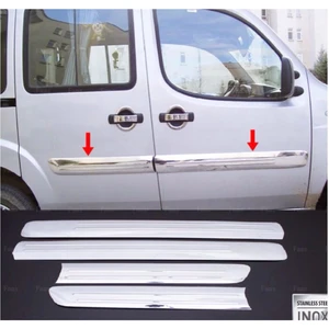 Fiat Doblo Krom Yan Kapı Çıtası Geniş 4 Kapı 2006-2010 P. Çelik