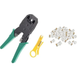 Temiz Pazar Network Pensesi Jack RJ45 RJ11 Rj9 Sıkma Pensesi Jak Cat5  + 100 Adet Konnektör