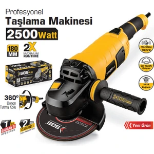 5116 Profesyonel Taşlama Makinesi - 2500 WATT,180MM