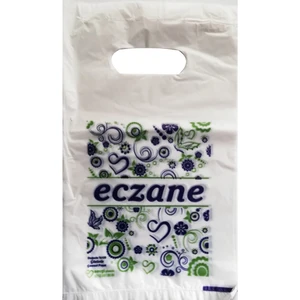 Merpak Ambalaj Bio Eczane Poşeti Baskılı Desenli Tabletlik Poşet 17 x 30 cm 1 kg 500'lü