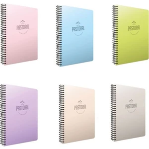 3247 Pastoral Spiralli Pp Kapak A4 120 Yp Çizgili Defter