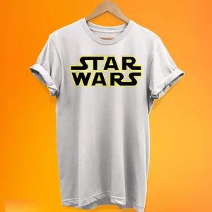 Star Wars Baskılı %100 Pamuk Oversize T-Shirt Büyük Beden Tişört