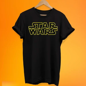 Star Wars Baskılı %100 Pamuk Oversize T-Shirt Büyük Beden Tişört