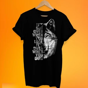 Kurt Baskılı %100 Pamuk Oversize T-Shirt Büyük Beden Tişört