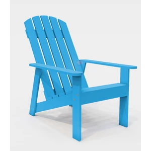 Ekopark Modern Ahşap Oval Adirondack Balkon, Bahçe Koltuğu