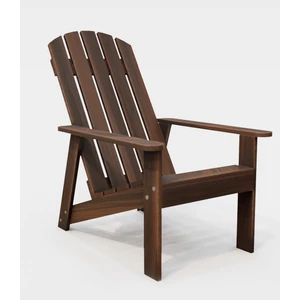 Ekopark Modern Ahşap Oval Adirondack Balkon, Bahçe Koltuğu