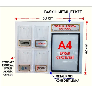 D-014 Maben Apartman-Site Toplu Fatura Kutusu (A4)