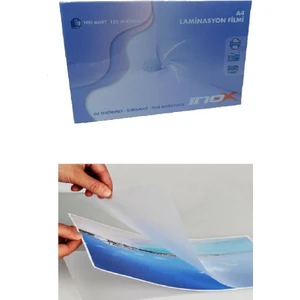 İnox A3 Laminasyon 125 Mic. 10'lu 1 Paket Inox Laminasyon