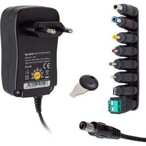 3 Volt - 12 Volt 2 Amper Ayarlı 8 Uçlu Switch Mode Plastik Kasa Adaptör