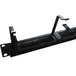Rack Kabinet 1u 19'' 4 Kancalı Fırçalı Organizer Kablo Düzenleyici
