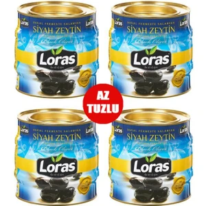 Gemlik Siyah Zeytin Teneke Mega 1400 gr 4'lü
