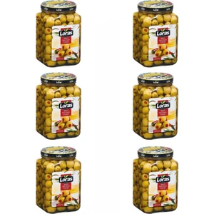Biber Dolgulu Yeşil Zeytin 900 gr 6'lı